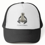 Grey and Beige fur Lemur Hat