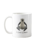 Grey and Beige fur Lemur on a Mug