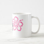 grey and pink hibiscus Hawaiian  theme Mug