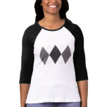 Grey and Red Argyle T-Shirt