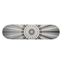 Grey and Silver Skateboard