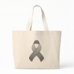Grey Awareness Ribbon Bag
