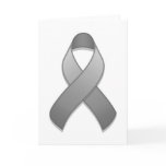 Grey Awareness Ribbon Card