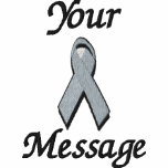 grey awareness ribbon - Customize - Customized