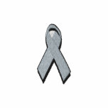 grey awareness ribbon embroidered shirts