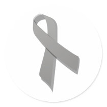 grey awareness ribbon
