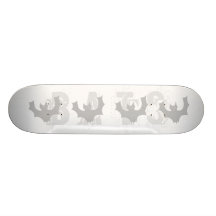 Grey Bat Cartoon Skate Board