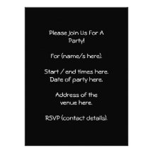 Grey, Black and White Squares Pattern. Personalised Announcement