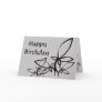 Grey & black Vectors, Happy Birthday - Customised Greeting Card