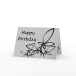 Grey & black Vectors, Happy Birthday - Customised cards