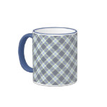 Grey Blue Diagonal Mug