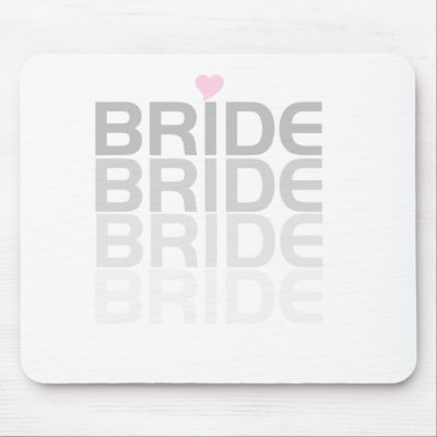 Grey Bride Fade Mousepads by weddingsareus