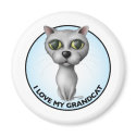 Grey Cat - I Love My Grandcat magnets