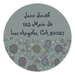 grey circles address labels stickers