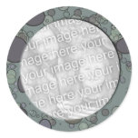 grey circles frame template stickers