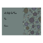 Grey Circles Gift Tag business cards