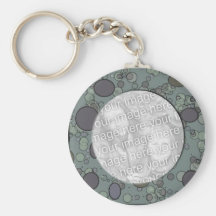 grey circles template keychain