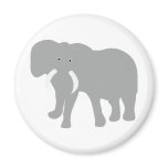 grey elephant comic fridge magnet