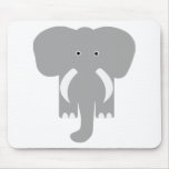 grey elephant mouse mat