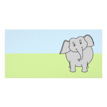 Grey Elephant Photo Greeting Card