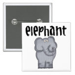 Grey Elephant Pin