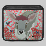Grey Fawn Boho Blue Butterflies iPad Sleeve ipad sleeves
