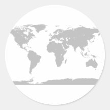 grey globe stickers