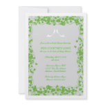 Grey & Green Shoes Bridal Shower Invitation