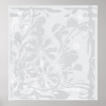 grey grunge camomiles posters