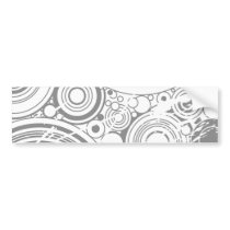 Grey Grunge Circles: Vector Art: Bumper Sticker