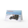 Grey Holiday Delivery Greeting Card