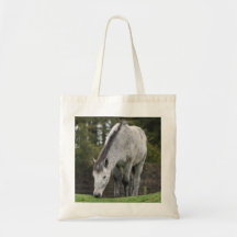 Grey Horse Canvas Bags