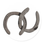 Grey Horse Shoes stickers