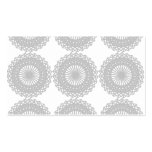 Grey lace design. Grey & white Pattern. Custom business cards