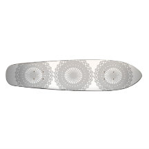 Grey Lace Design Pattern. Skate Board Decks