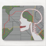 grey logicskull mouse mats
