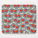 Grey Lucha Libre Masks Mousepad