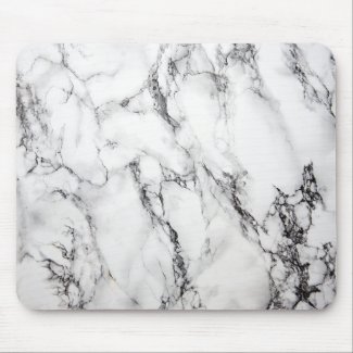 Grey Marble Stone Black Grain Mouse Pad