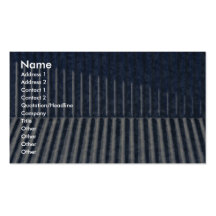 Grey Metal Grooves (Thin) Business Card