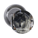 GREY PACK WOLF Collection Pinback Button