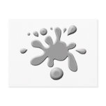 Grey Paint Splodge postcards