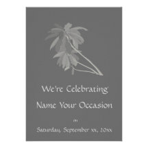 Grey Palm Invitations