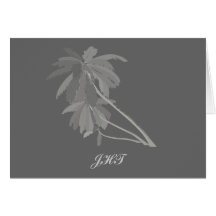 Grey Palms Personalised Note Cards H