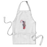 Grey Parrot Candy Cane Aprons