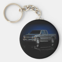 grey Pickup truck Keychain