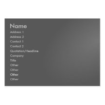Grey Profile Card # 1 Business Cards