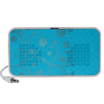 Grey roses on bluish background speakers