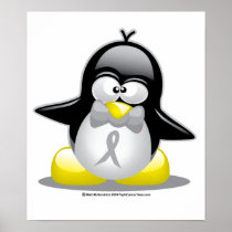 Grey/Silver Ribbon Penguin