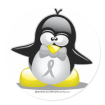 Grey/Silver Ribbon Penguin