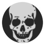 Grey skull stickers